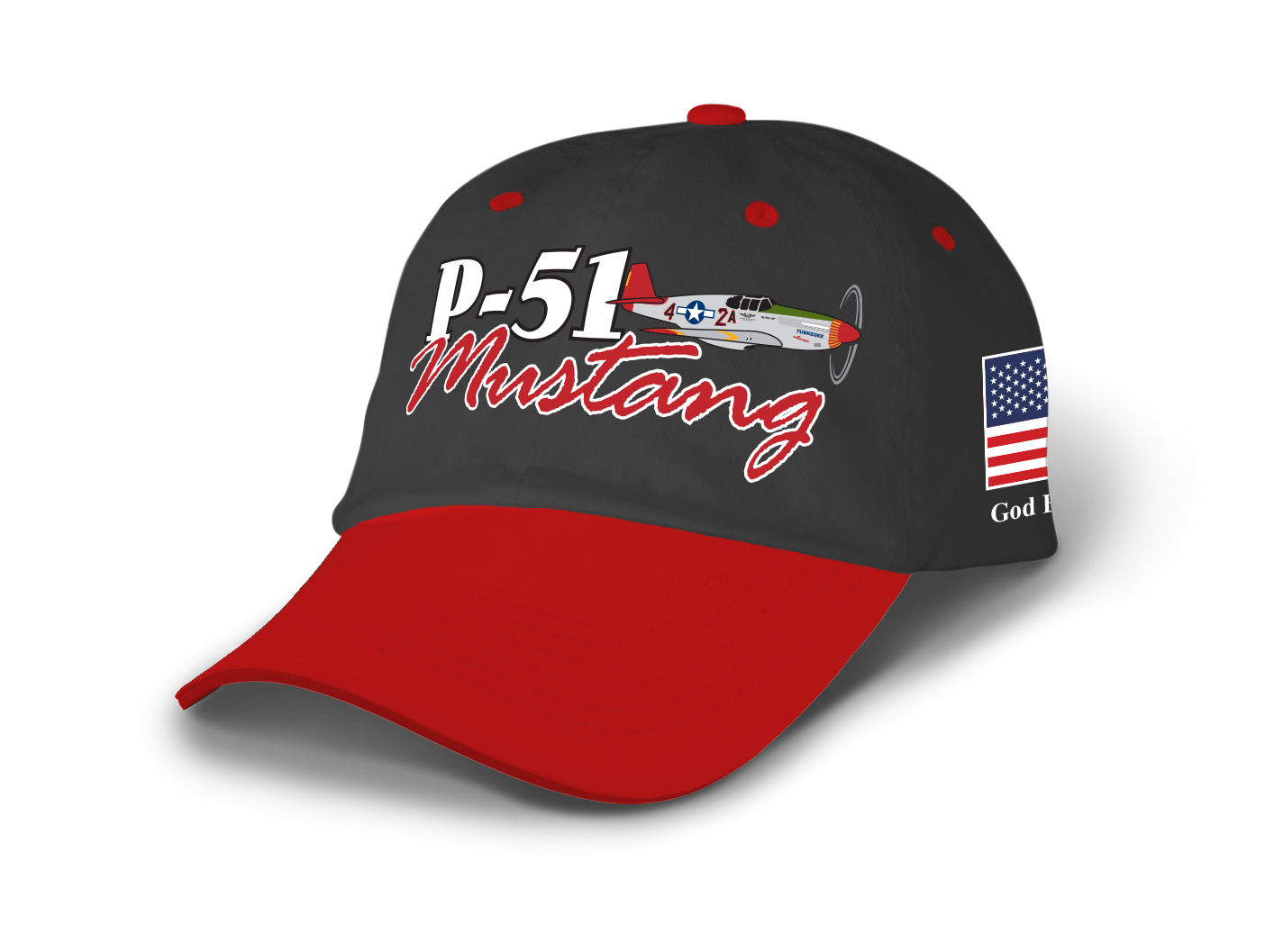 P-51 Mustang hat – CAF Red Tail Squadron Store