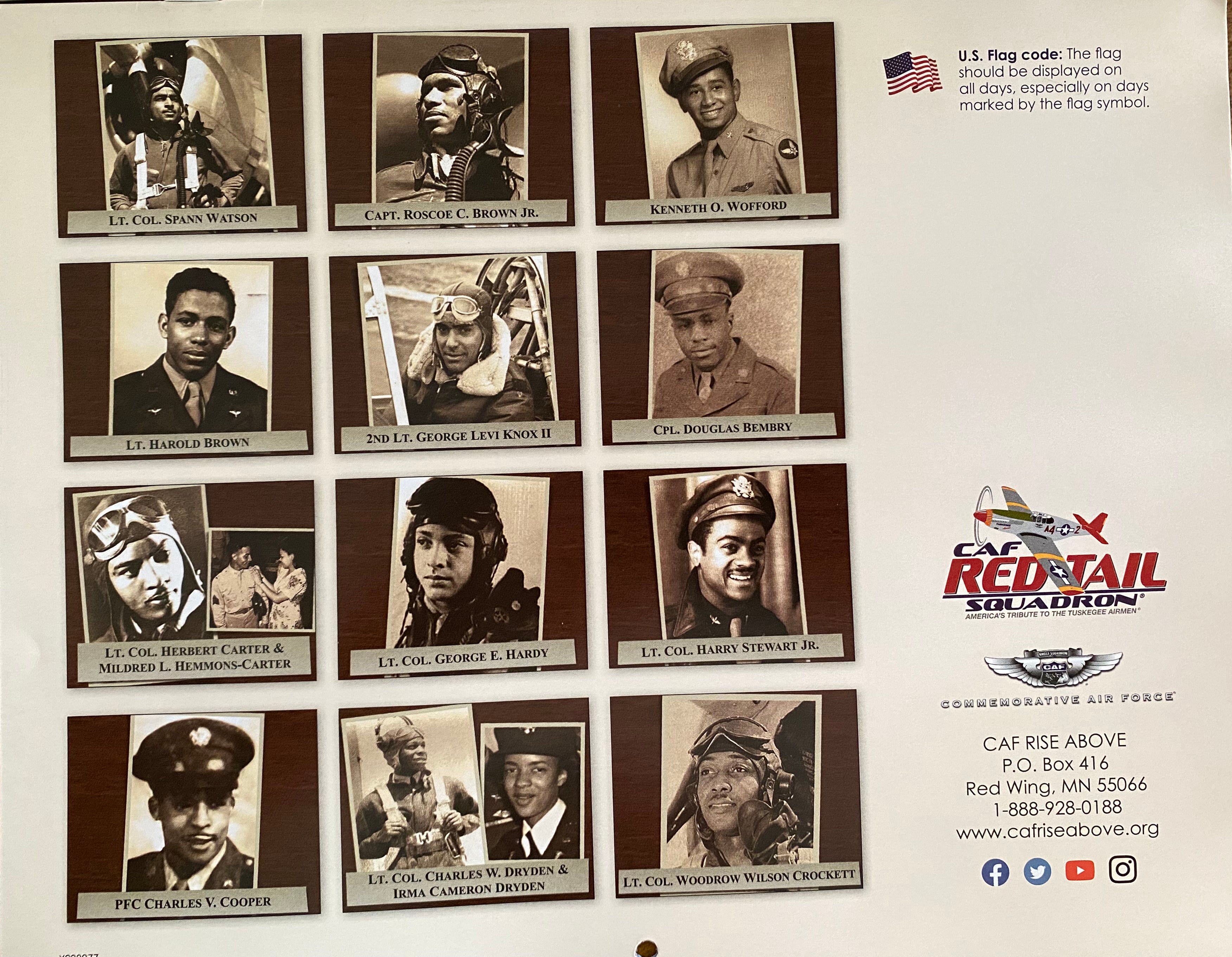 Caf Rises Red Tail Squadron Store | Legacy of Tuskegee Airmen protected with F-35 ...