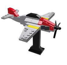 Mini LEGO Custom P-51 Red Tails Mustang