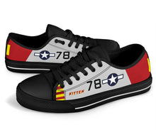 P-51B "Kitten" of Brigadier General Charles McGee Low Top Canvas Shoes